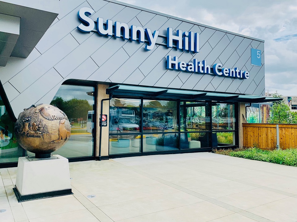 Sunny Hill Health Centre main entrance