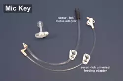 Photo of a MIC KEY tube (balloon-type device)