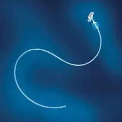 Photo of a MIC low profile transgastric jejunal feeding tube without a gastric port