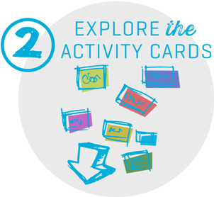 Explore the activity cards