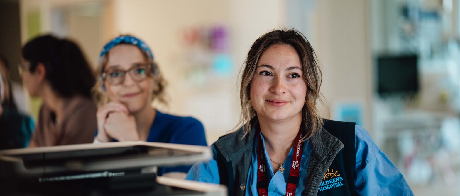 Two nurses smiling