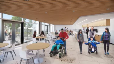 The new BC Children’s Hospital centre for health complexity cafeteria