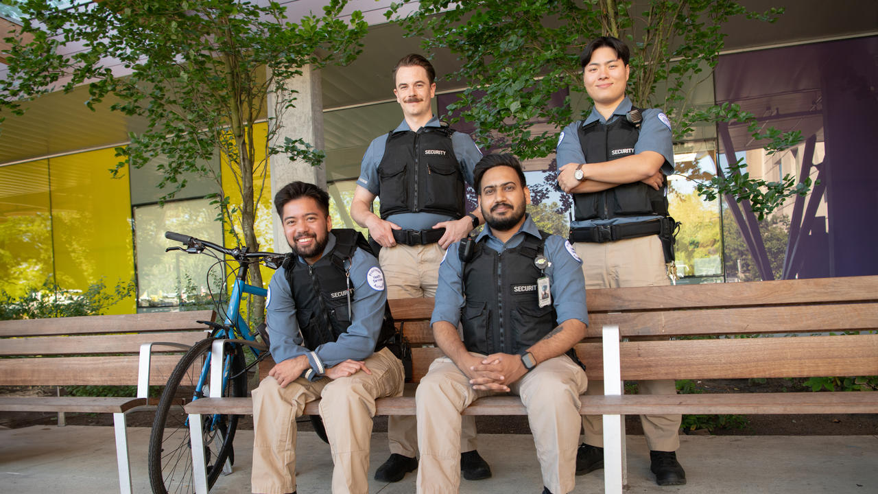 The BC Children's Hospital security team outside