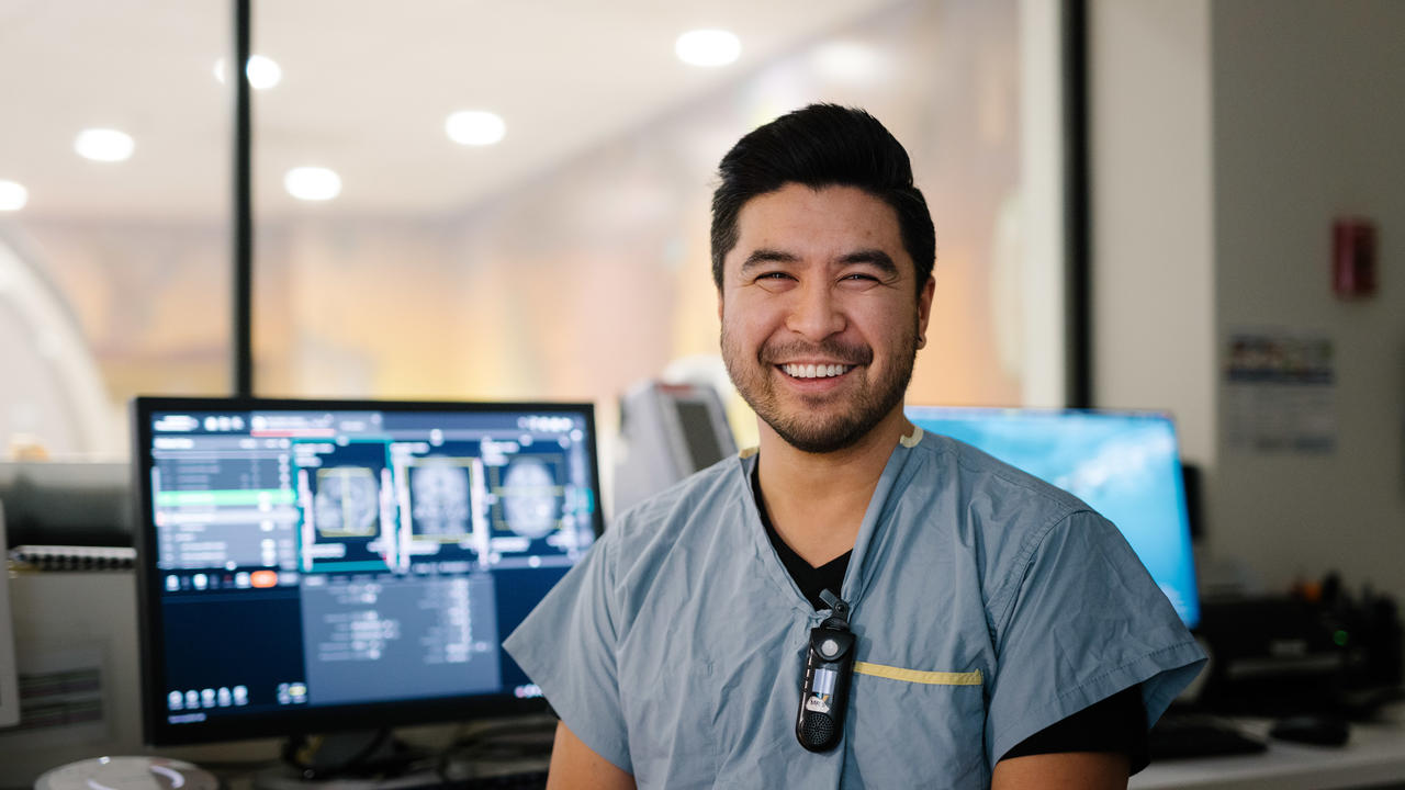 A medical imaging technologist at BC Children's Hospital