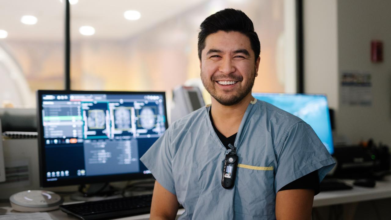 A medical imaging technologist at BC Children's Hospital