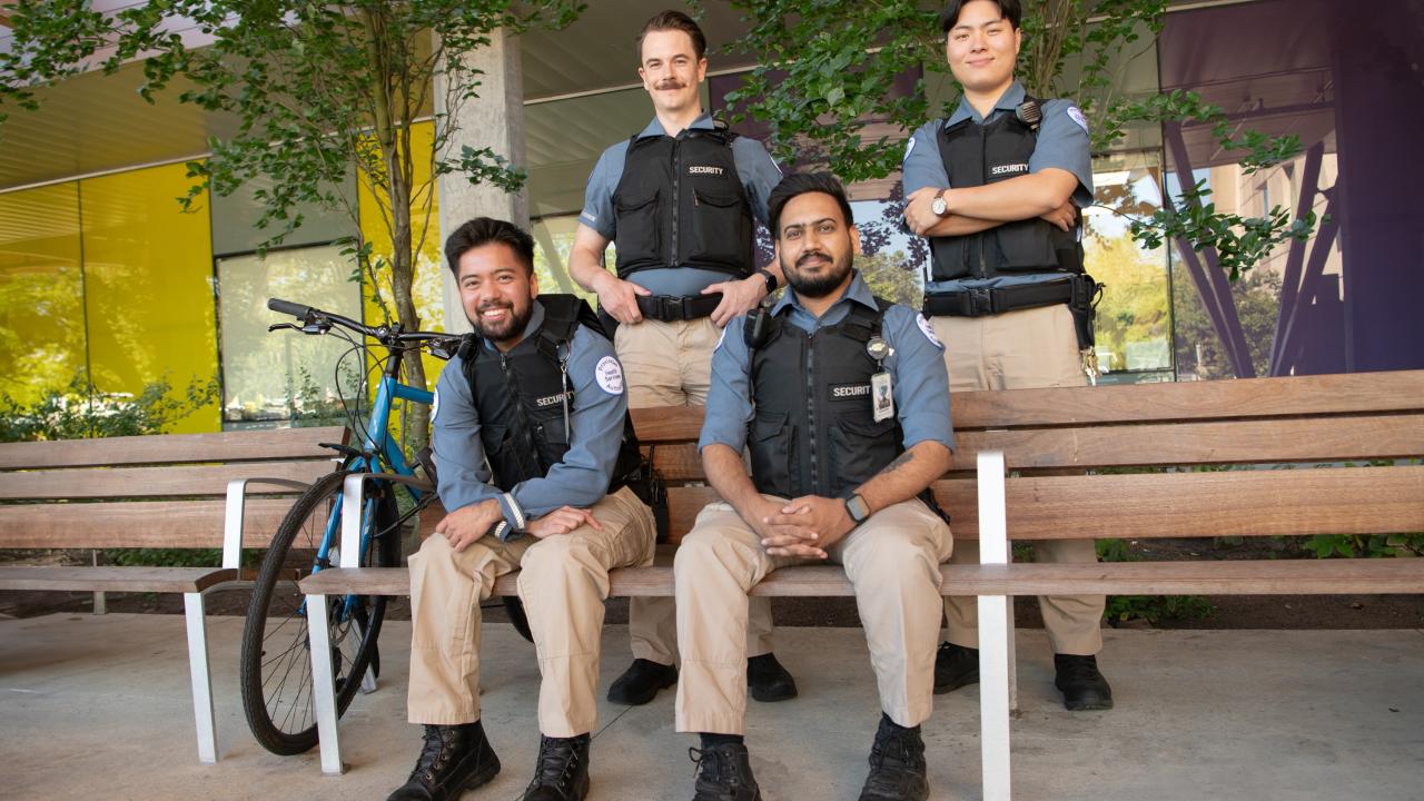 The BC Children's Hospital security team outside
