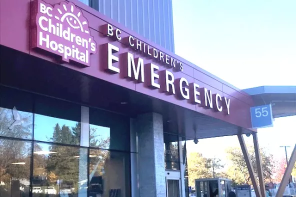 Emergency Department entrance at BC Children's Hospital