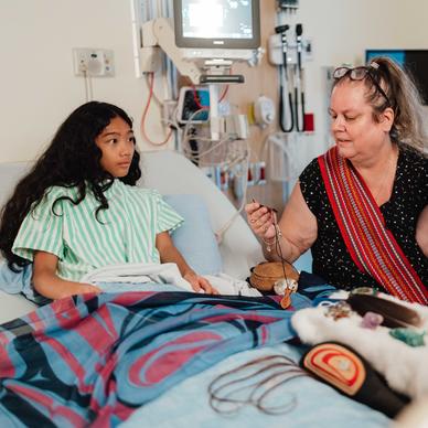 Indigenous Patient Navigators with a child patient